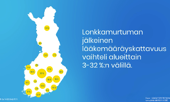 Suomen kartta, jossa alueita merkitty